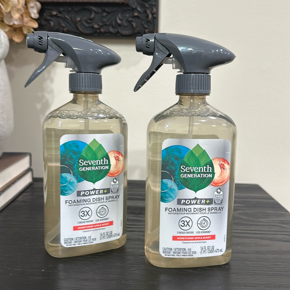 2 X seventh generation power + foaming dish spray